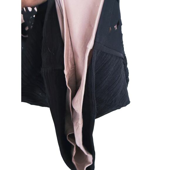 Maeve Anthropologie Laser Cut Basalt Sheath Dress 0 Black Mother of Bride Event - Picture 10 of 12